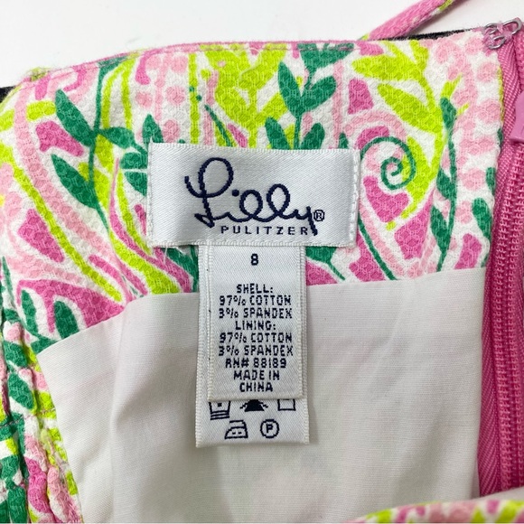 Lilly Pulitzer Millionaire Row Sundress Size 8 Barbicore Preppy Jungle Animals - Picture 6 of 7